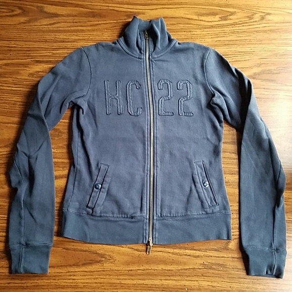 Y2K Hollister Full Zip Track Jacket Sweatshirt - Picture 2 of 8